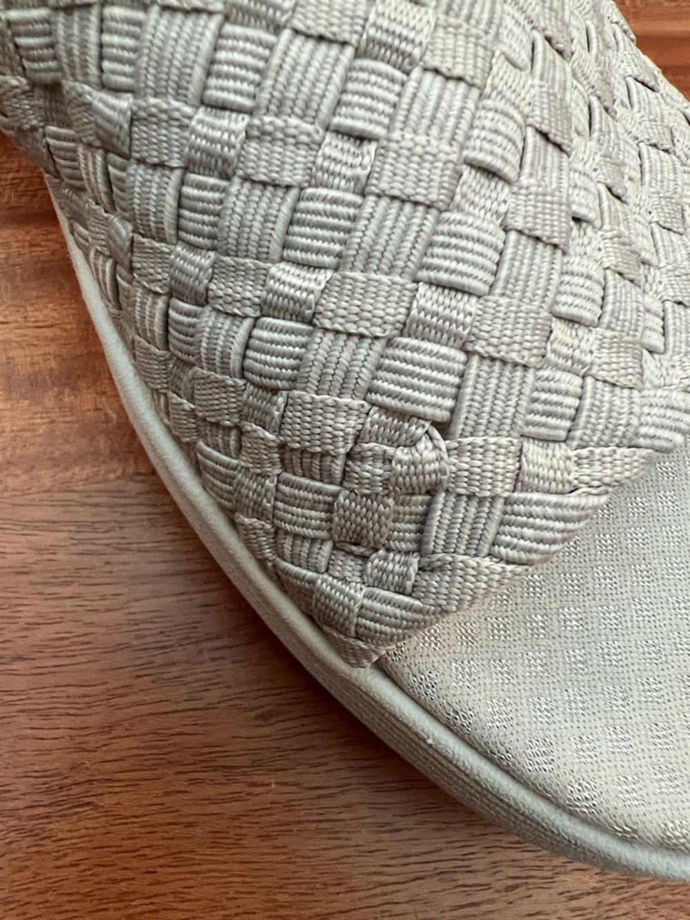Martha Stewart for Skechers Beige Woven Slides Wedges Sandals Sz 10 - Picture 8 of 11